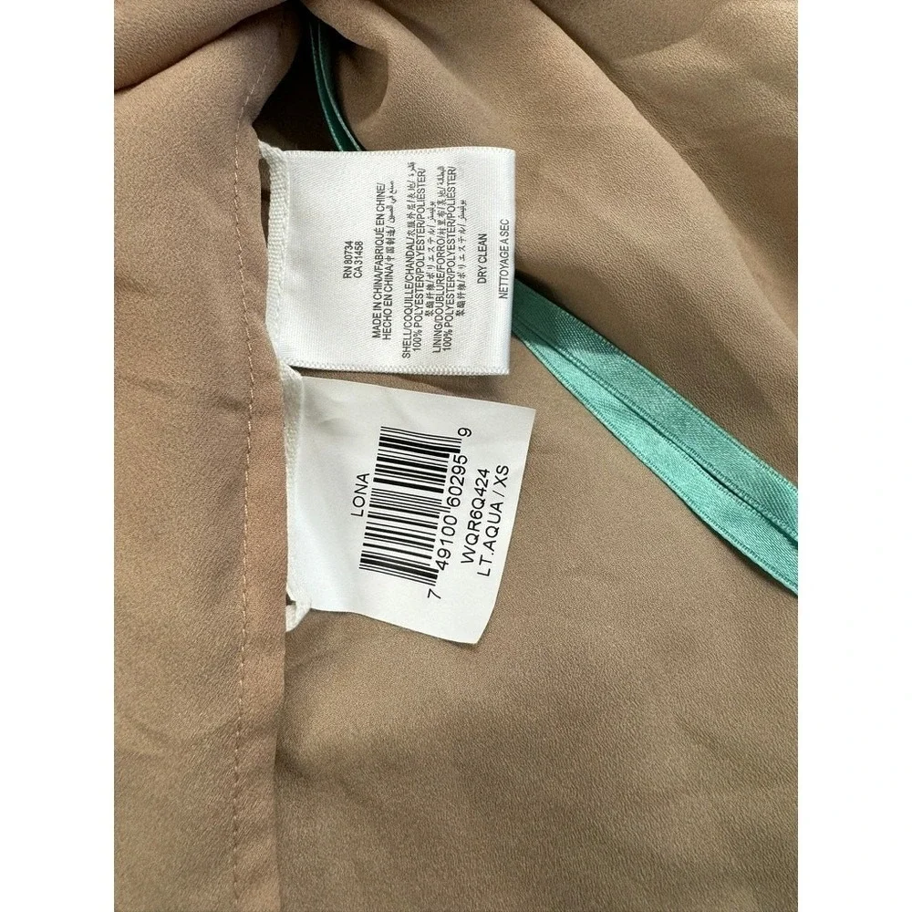 NWT!!, "LONA"Sage Green Dress, Pleated,Crinkled, Slit Sleeve, Fairy,Flowing - Picture 11 of 13